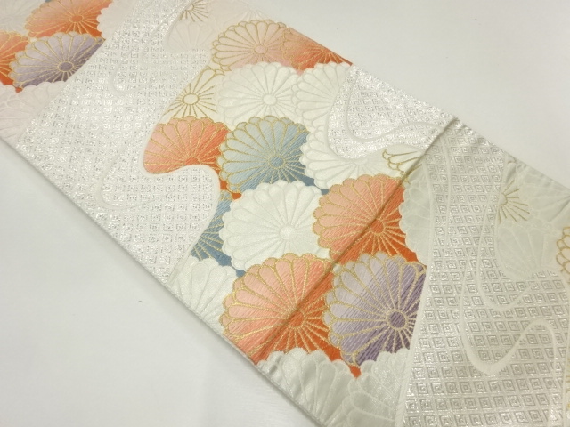 JAPANESE FUKURO OBI / WOVEN KIKU